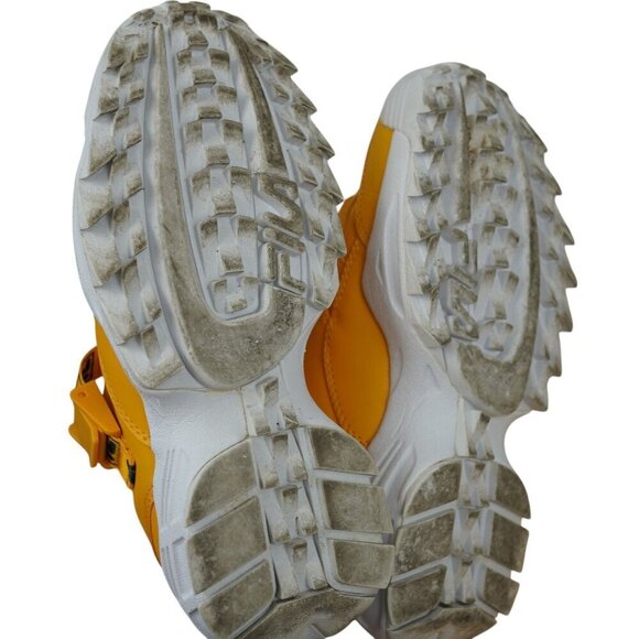 Fila Fast Charge Sneaker Womens Yellow Velcro Strap Sneakers Size 7 - Picture 9 of 9